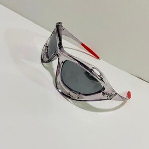 Steampunk chunky futuristic racing sunglasses